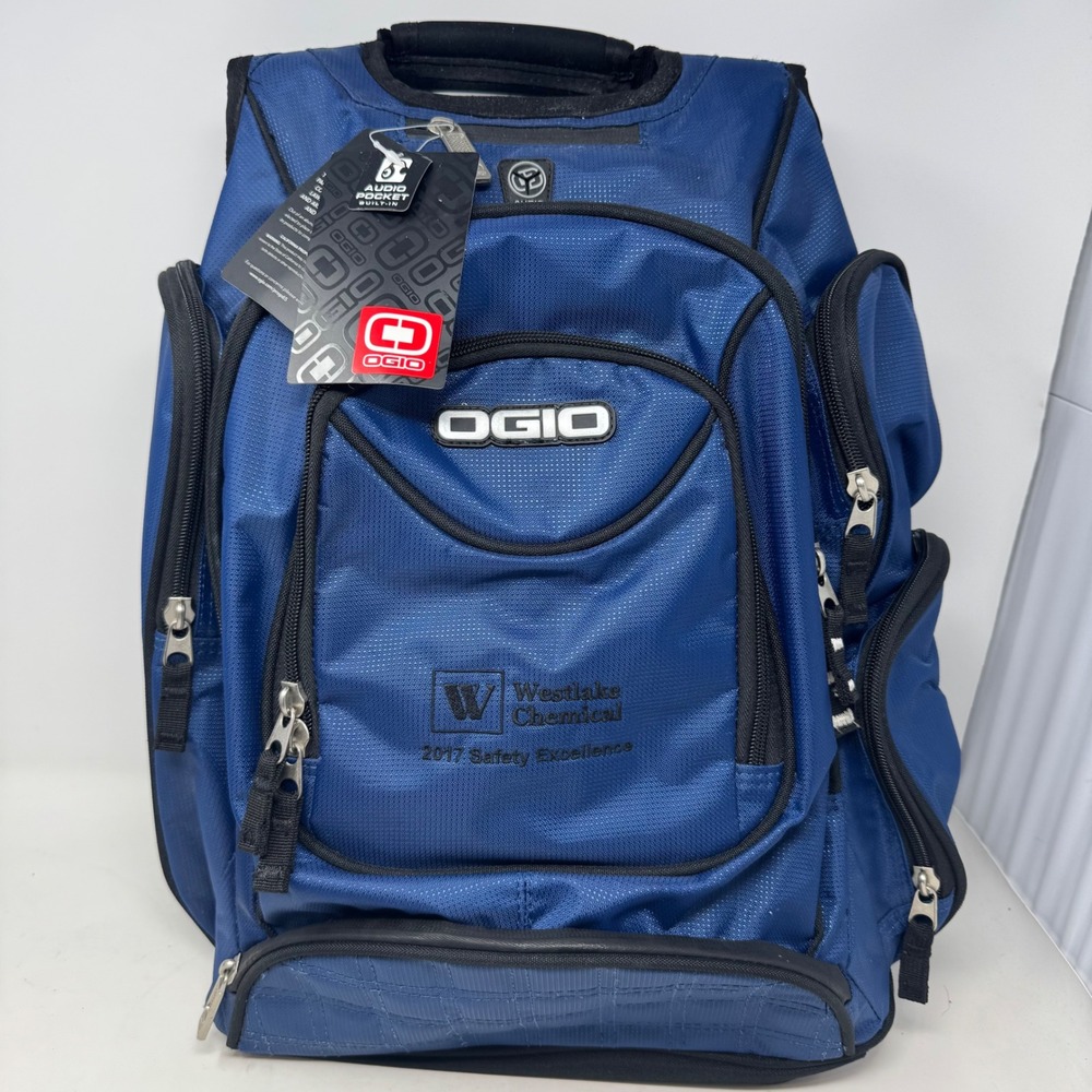 OGIO Metro Street Backpack Blue Laptop Bag Tech Organizer Padded 711105.280 OSFA